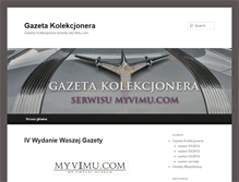 Tablet Screenshot of gazeta-kolekcjonera.myvimu.com